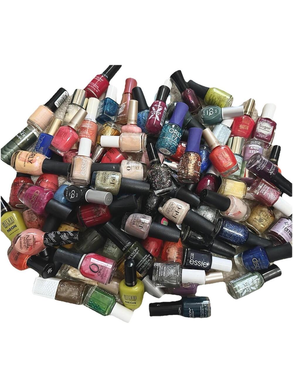 Lot of 25: NEW MIX Essie OPI Revlon Sinful Orly Milani Nail Polish - NO REPEATS!